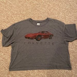 Vintage feel/look corvette crop tshirt XL
